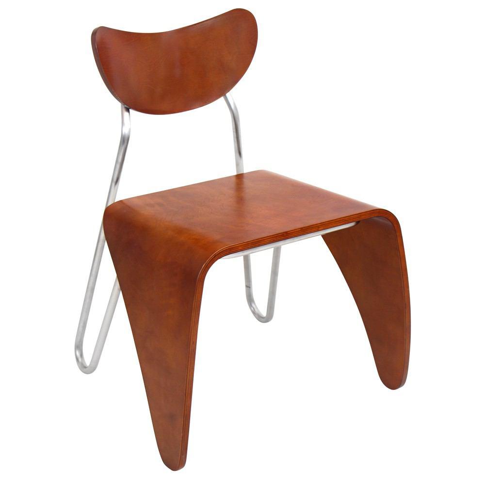 LumiSource Bent Wood / Stainless Steel