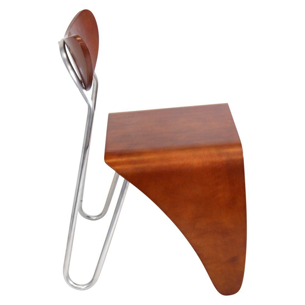 LumiSource Bent Wood / Stainless Steel