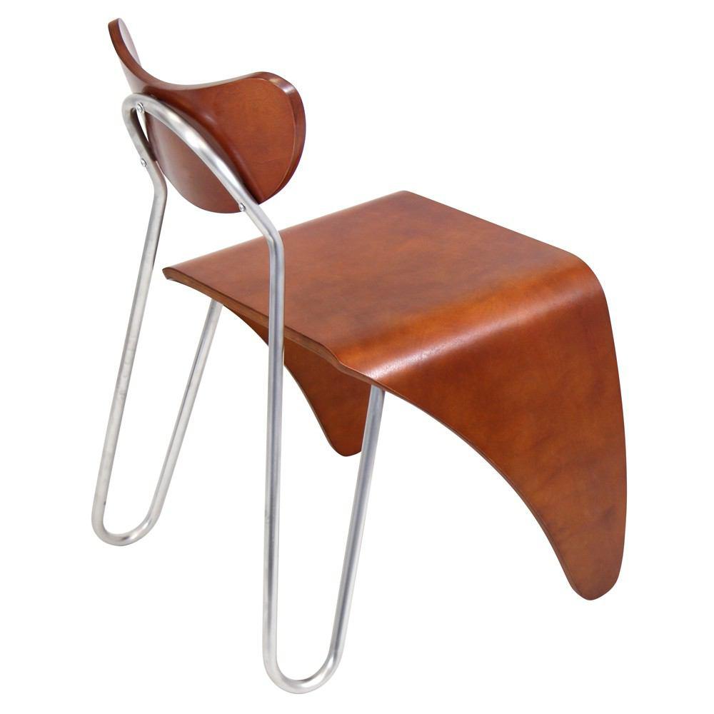 LumiSource Bent Wood / Stainless Steel