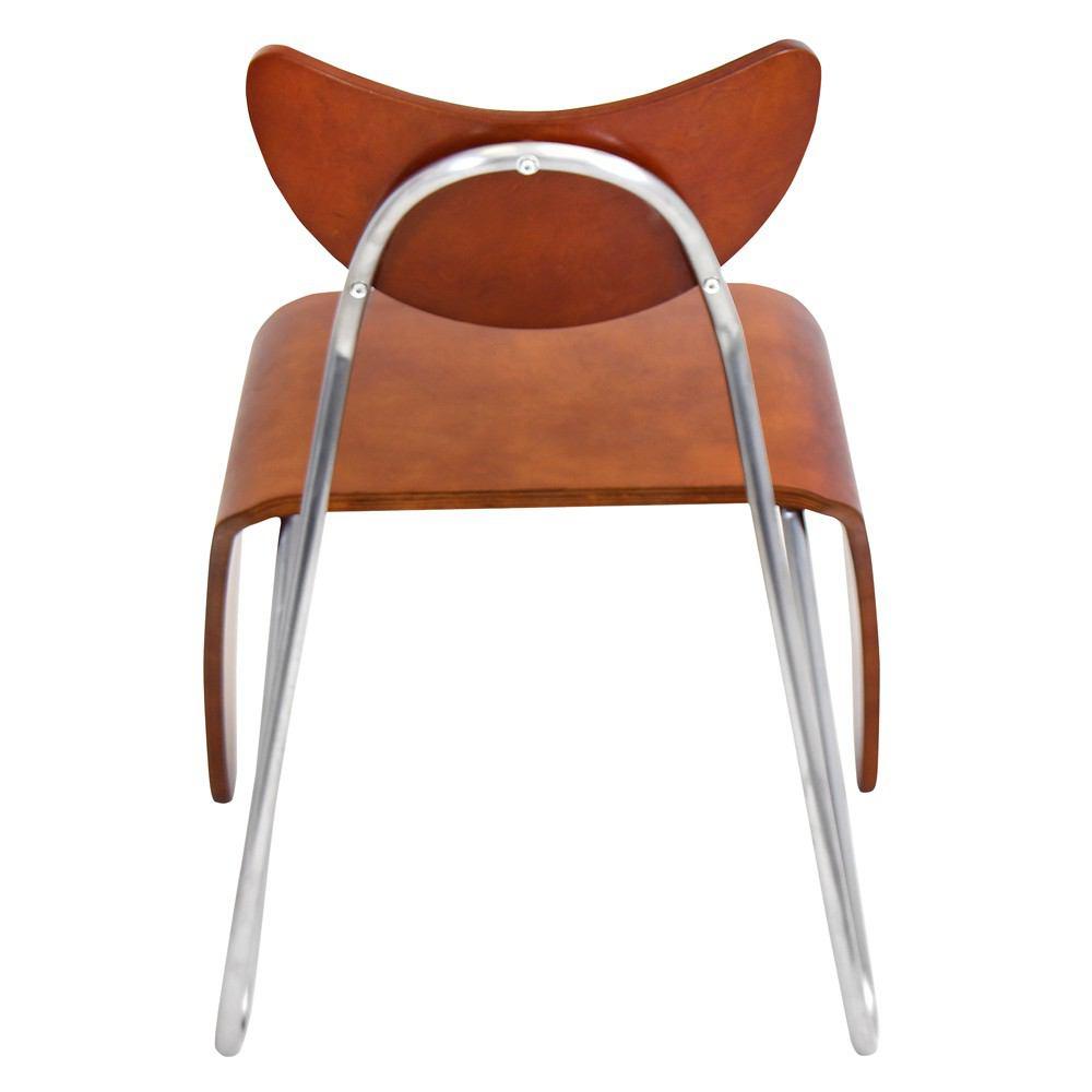 LumiSource Bent Wood / Stainless Steel