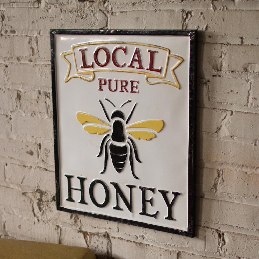 Kalalou Enamelware Honey Sign