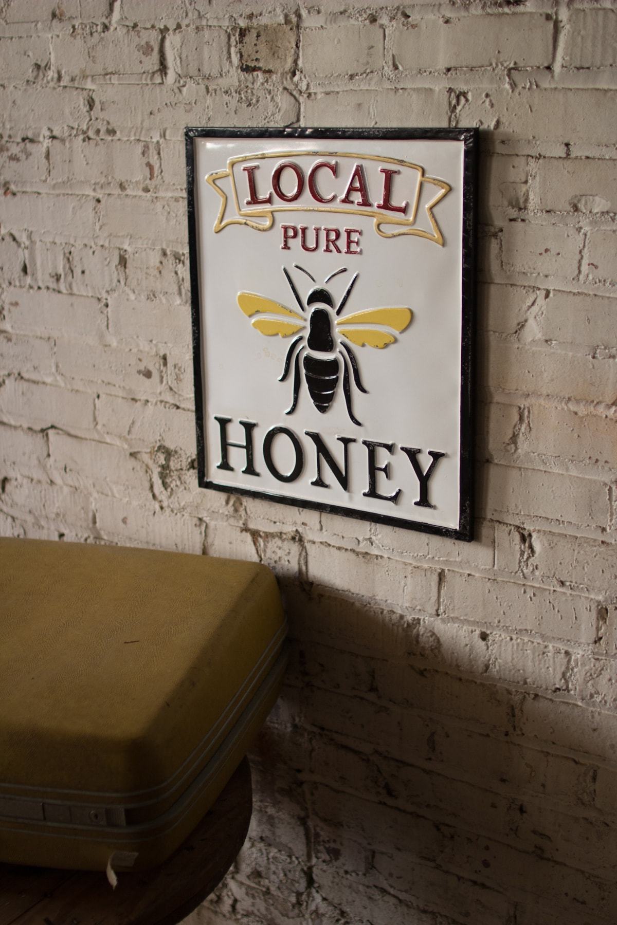 Kalalou Enamelware Honey Sign
