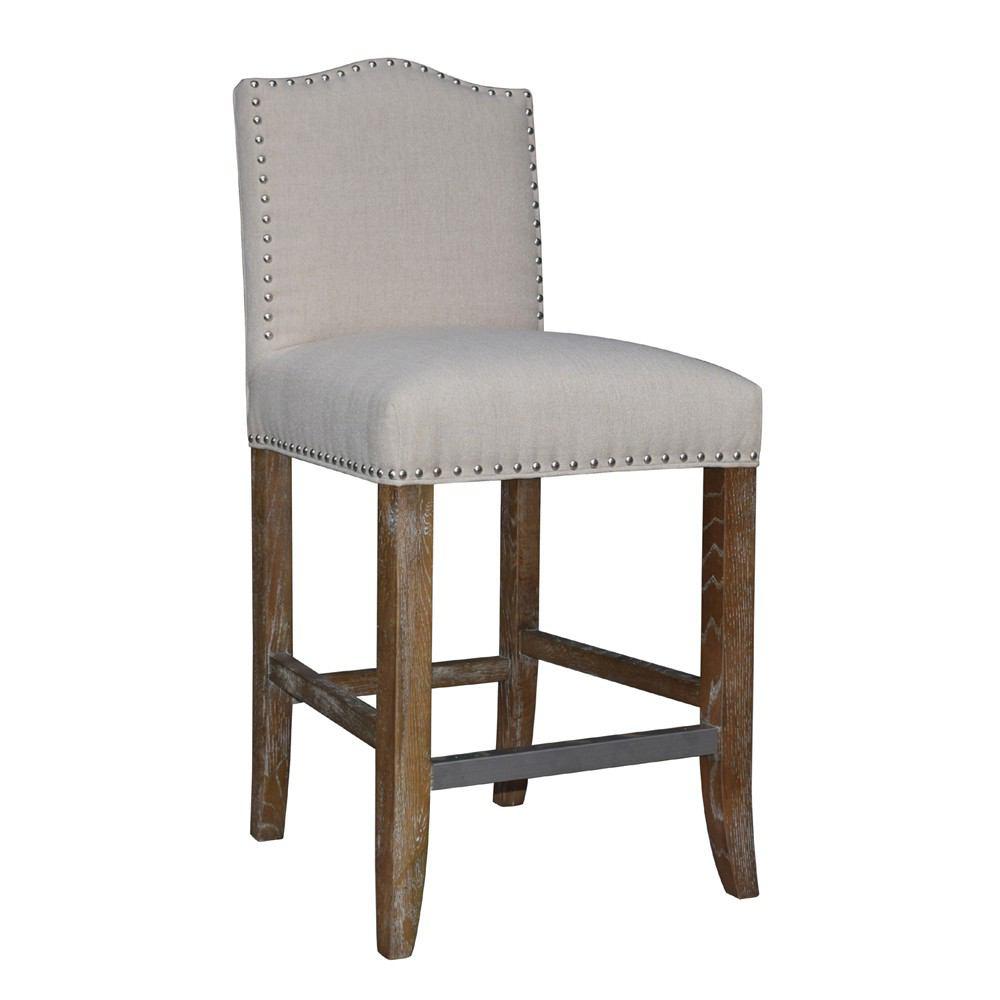 Padma's Plantation Calusa Beach Counter Stool - Brushed Linen