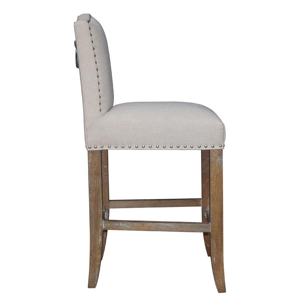 Padma's Plantation Calusa Beach Counter Stool - Brushed Linen