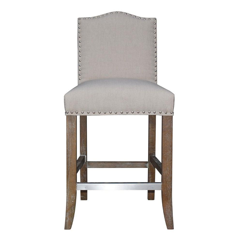 Padma's Plantation Calusa Beach Counter Stool - Brushed Linen