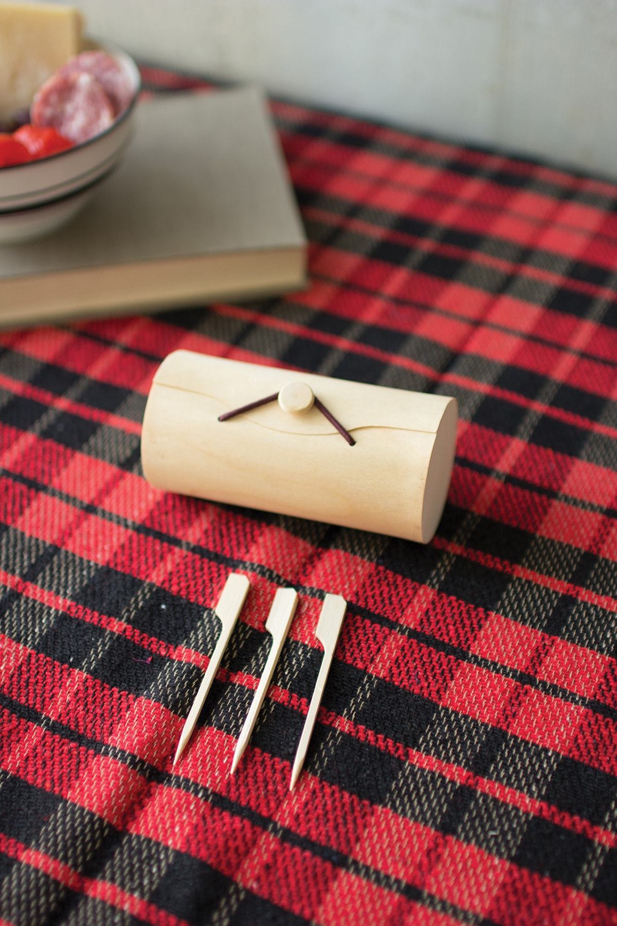 Kalalou 36 Bamboo Skewers W/ Wooden Box (Set of 12)