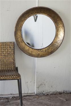 Kalalou Round Metal Mirror