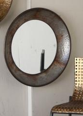 Kalalou Round Metal Mirror