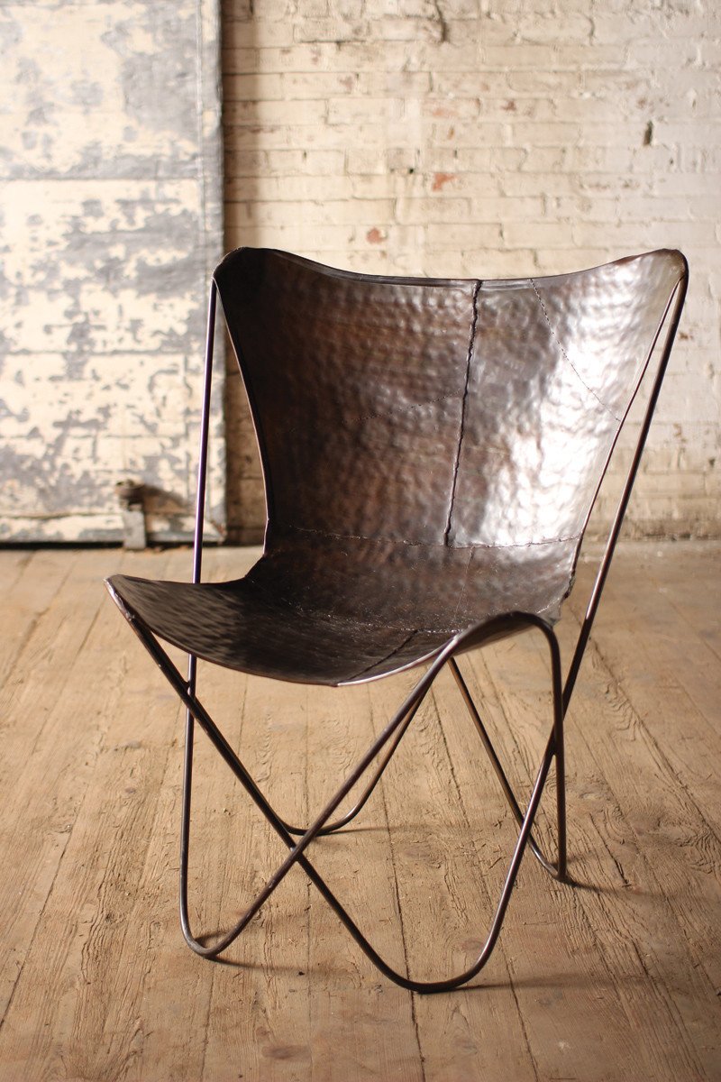 Kalalou Iron Butterfly Chair