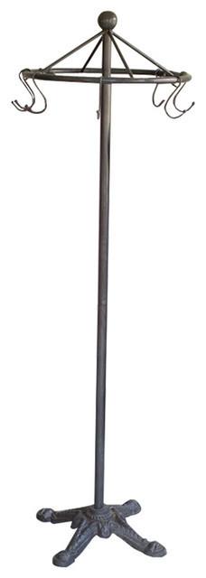 Kalalou Iron Spinning Clothes Rack With Cast Iron Base