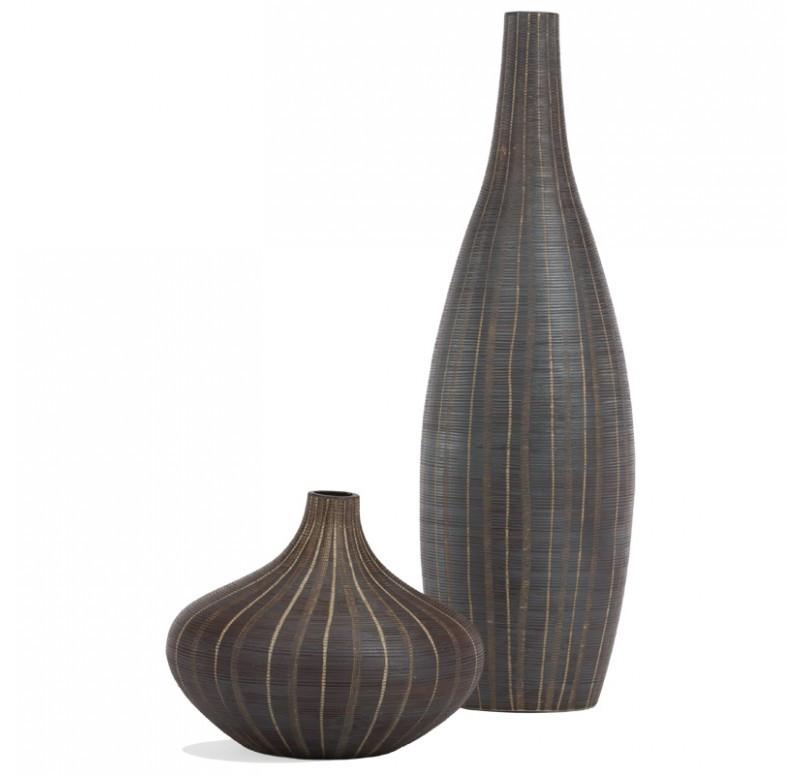 Gold Leaf Design Group Urchin Porcelain Vases