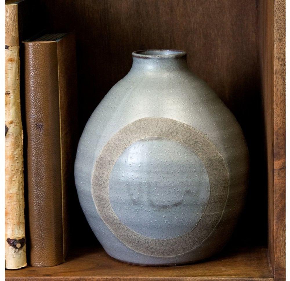 Gold Leaf Design Group Zazen Ceramic Vase - 9.5"H
