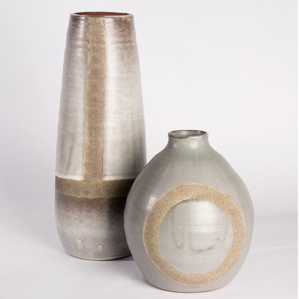 Gold Leaf Design Group Zazen Ceramic Vase - 9.5"H