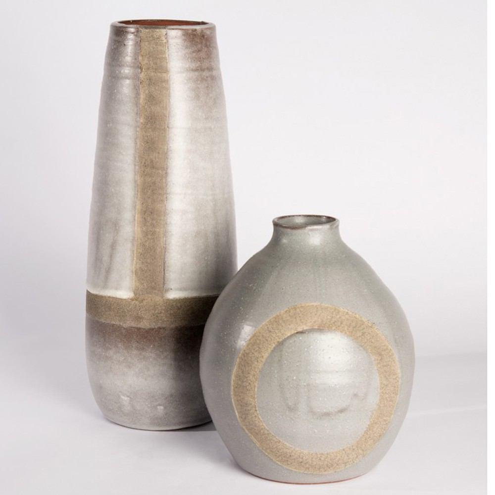 Gold Leaf Design Group Zazen Ceramic Vase - 17"H