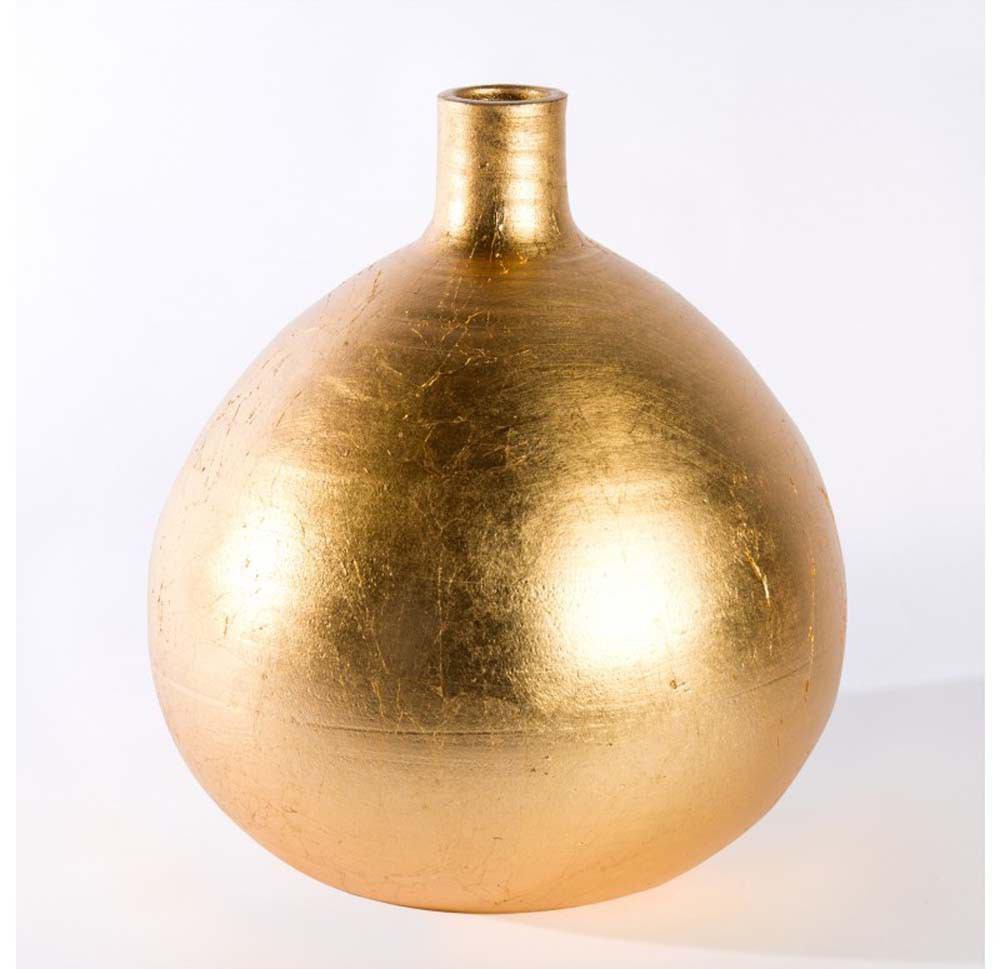 Gold Leaf Design Group Venus 11"H Gilded Vase