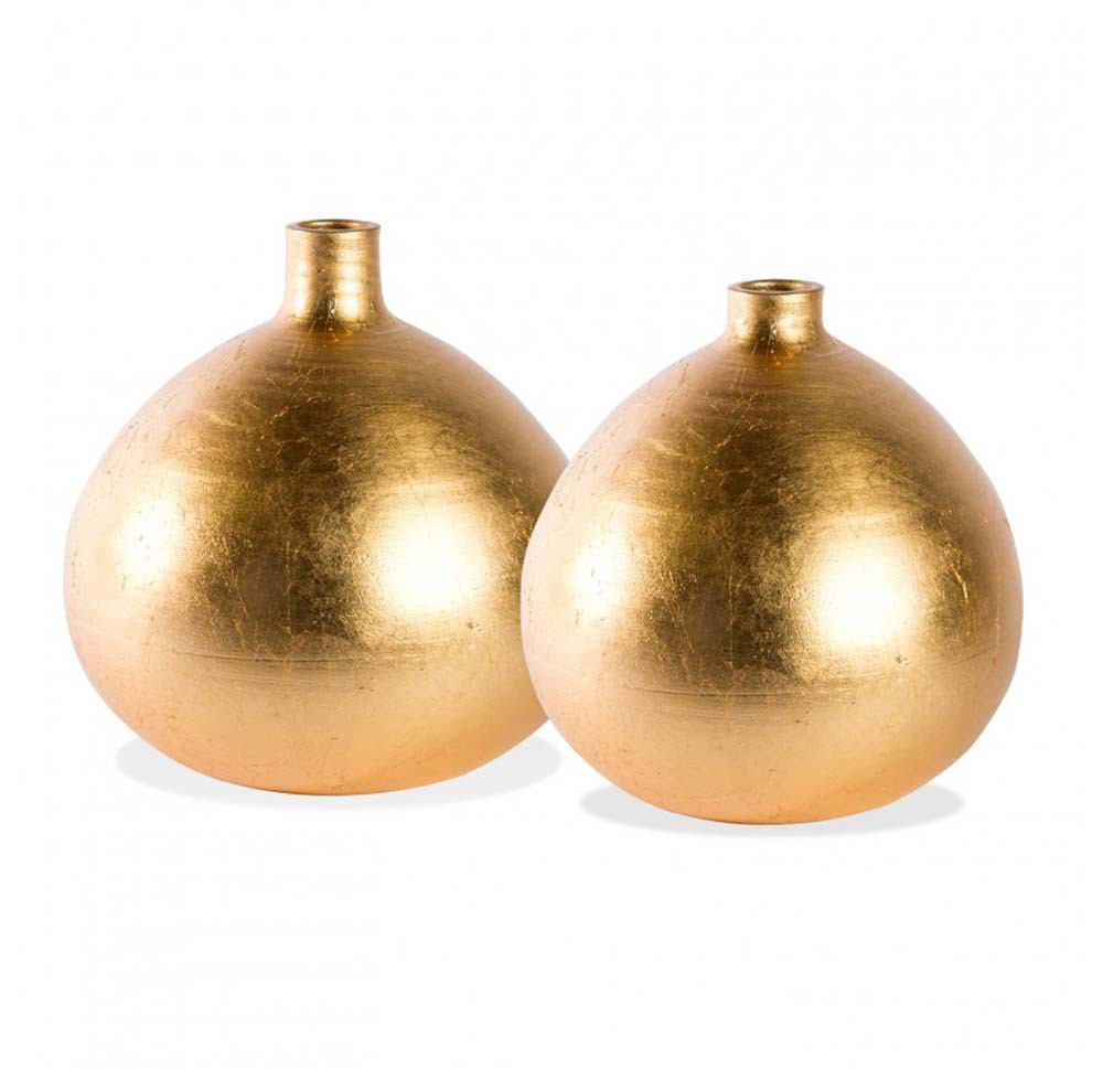 Gold Leaf Design Group Venus 11"H Gilded Vase