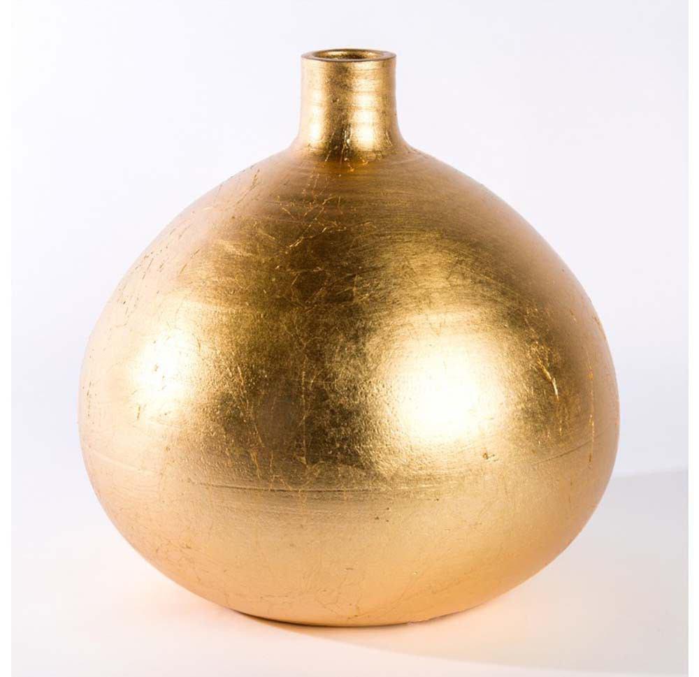 Gold Leaf Design Group Venus 11"H Gilded Vase