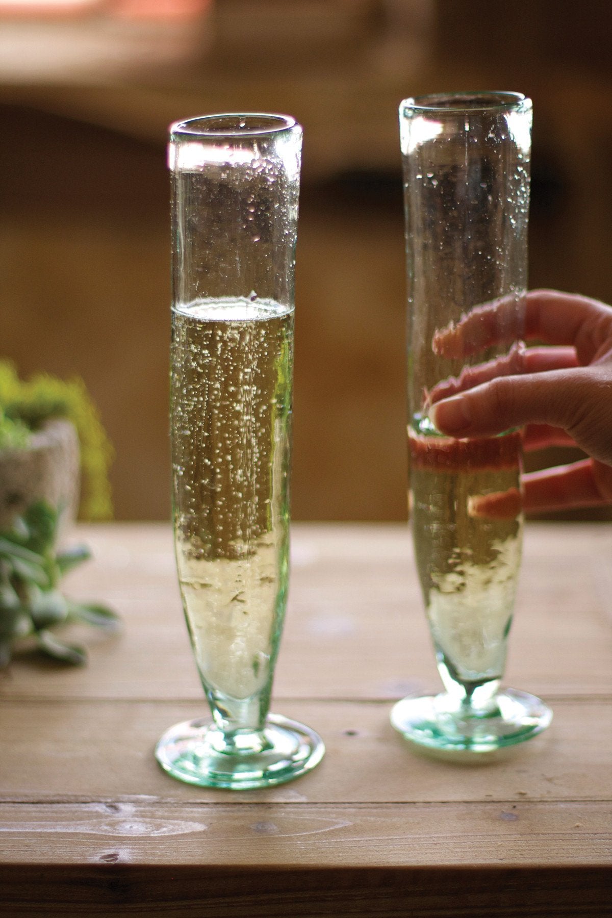 Kalalou Tall Recycled Champagne Flute