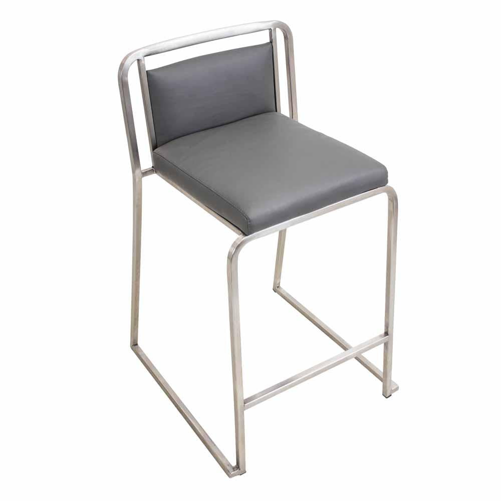 LumiSource Cascade Stackable Counter Stool - Set Of 2