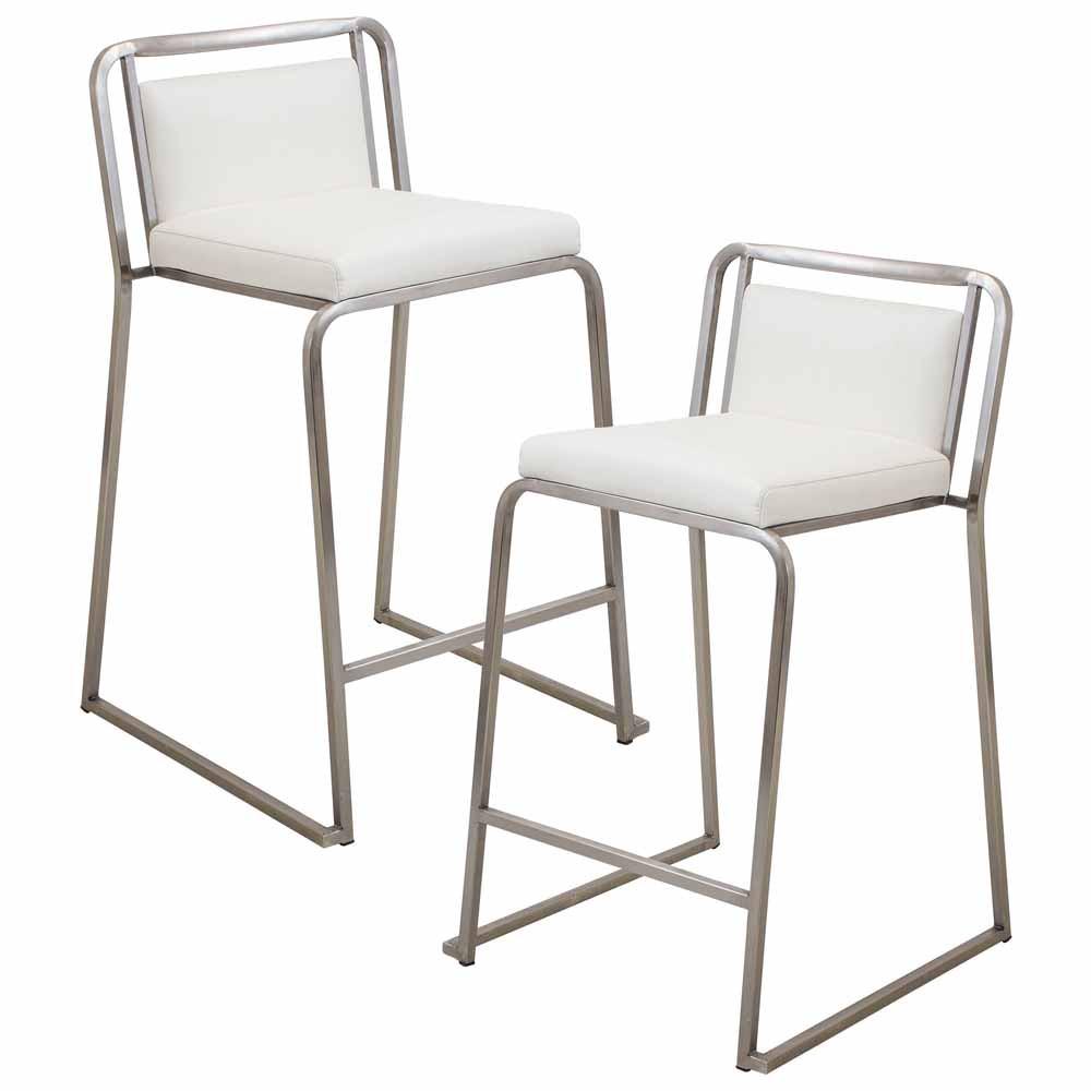 LumiSource Cascade Stackable Counter Stool - Set Of 2