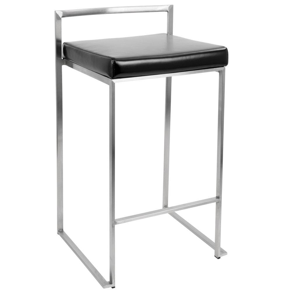 LumiSource Fuji Stacker Counter Stool Set of 2