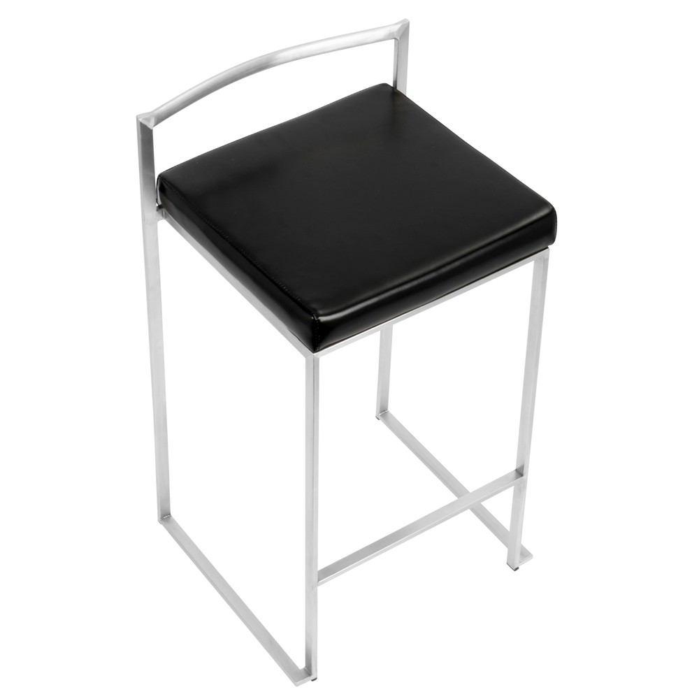 LumiSource Fuji Stacker Counter Stool Set of 2