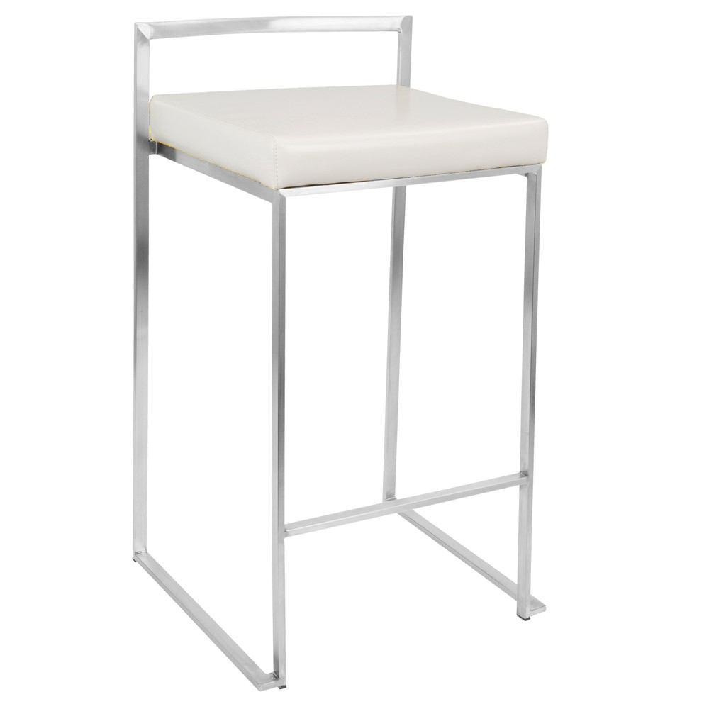 LumiSource Fuji Stacker Counter Stool Set of 2