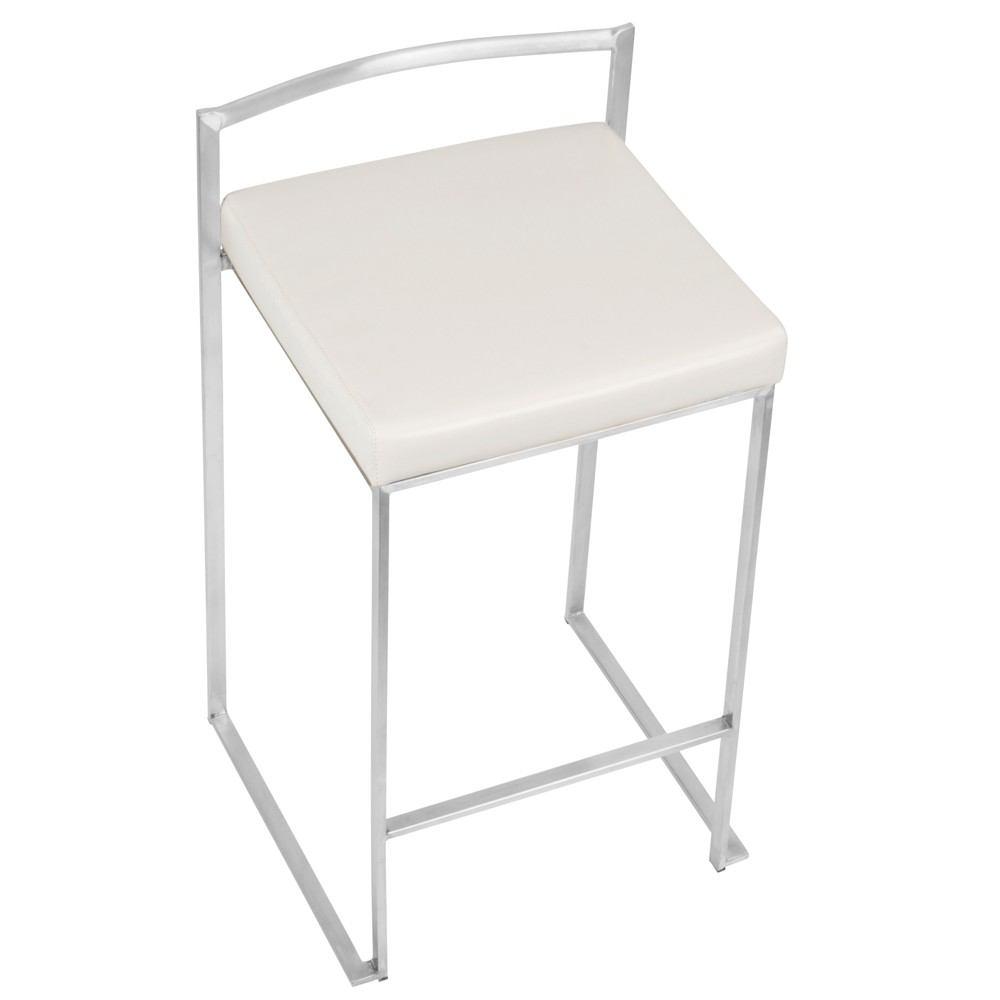 LumiSource Fuji Stacker Counter Stool Set of 2