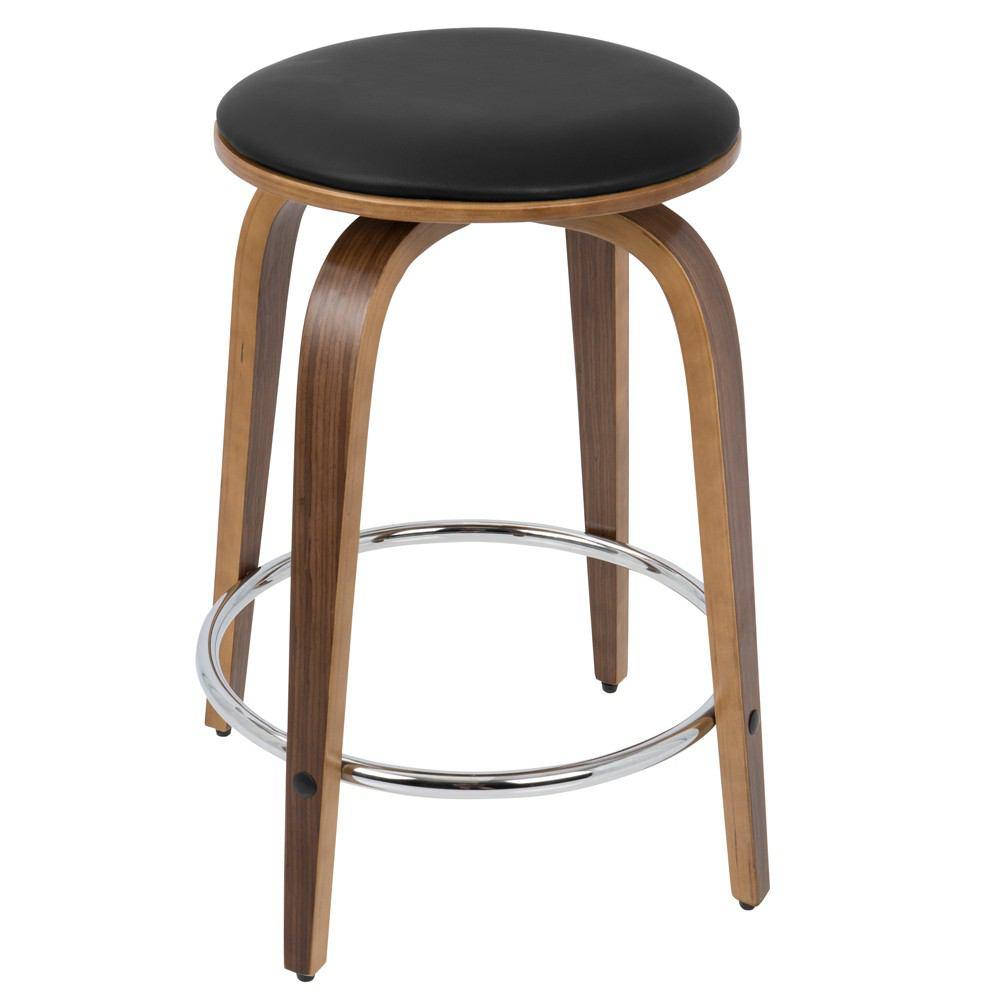 LumiSource Porto Counter Stools with Swivel - Set Of 2
