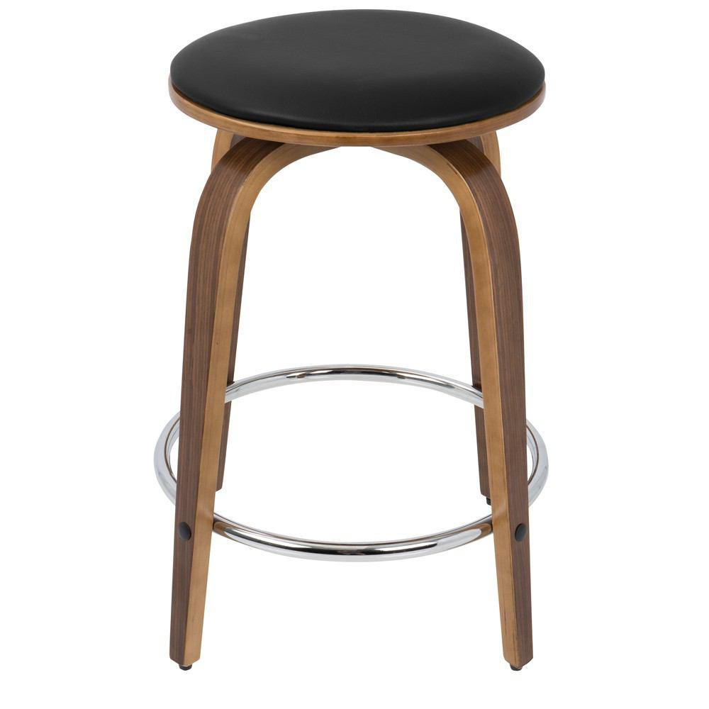 LumiSource Porto Counter Stools with Swivel - Set Of 2