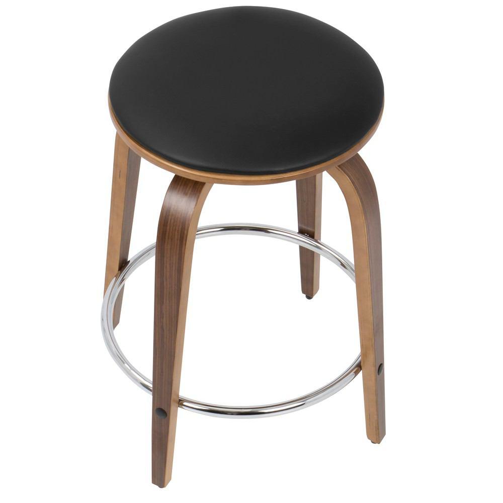 LumiSource Porto Counter Stools with Swivel - Set Of 2