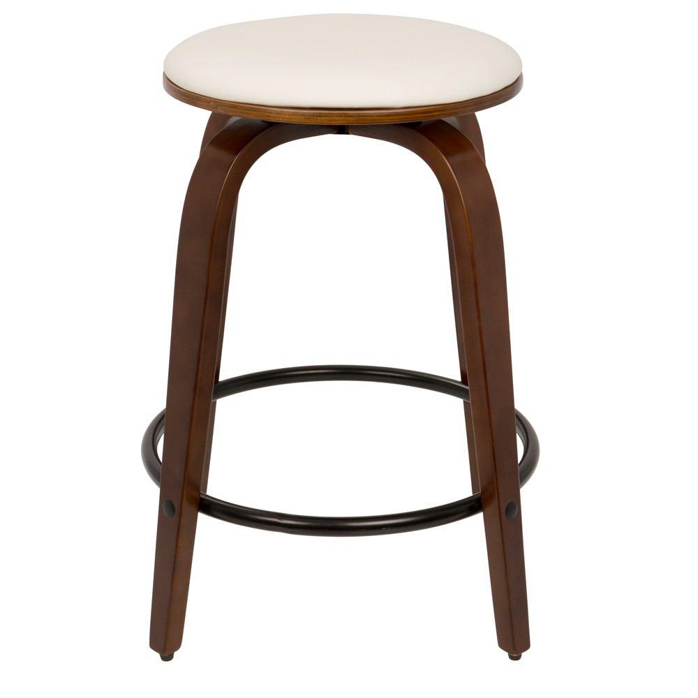 LumiSource Porto Counter Stools with Swivel - Set Of 2