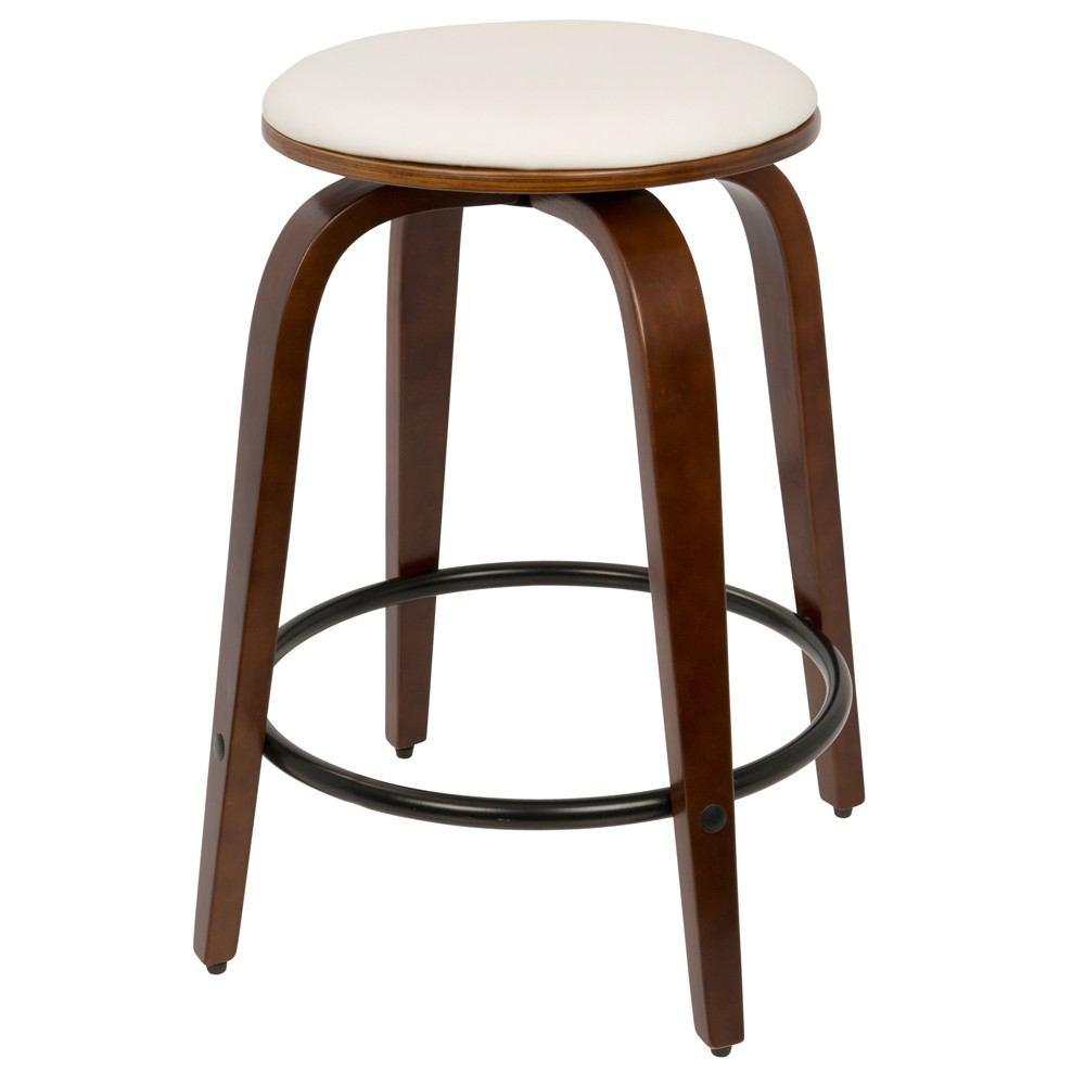 LumiSource Porto Counter Stools with Swivel - Set Of 2