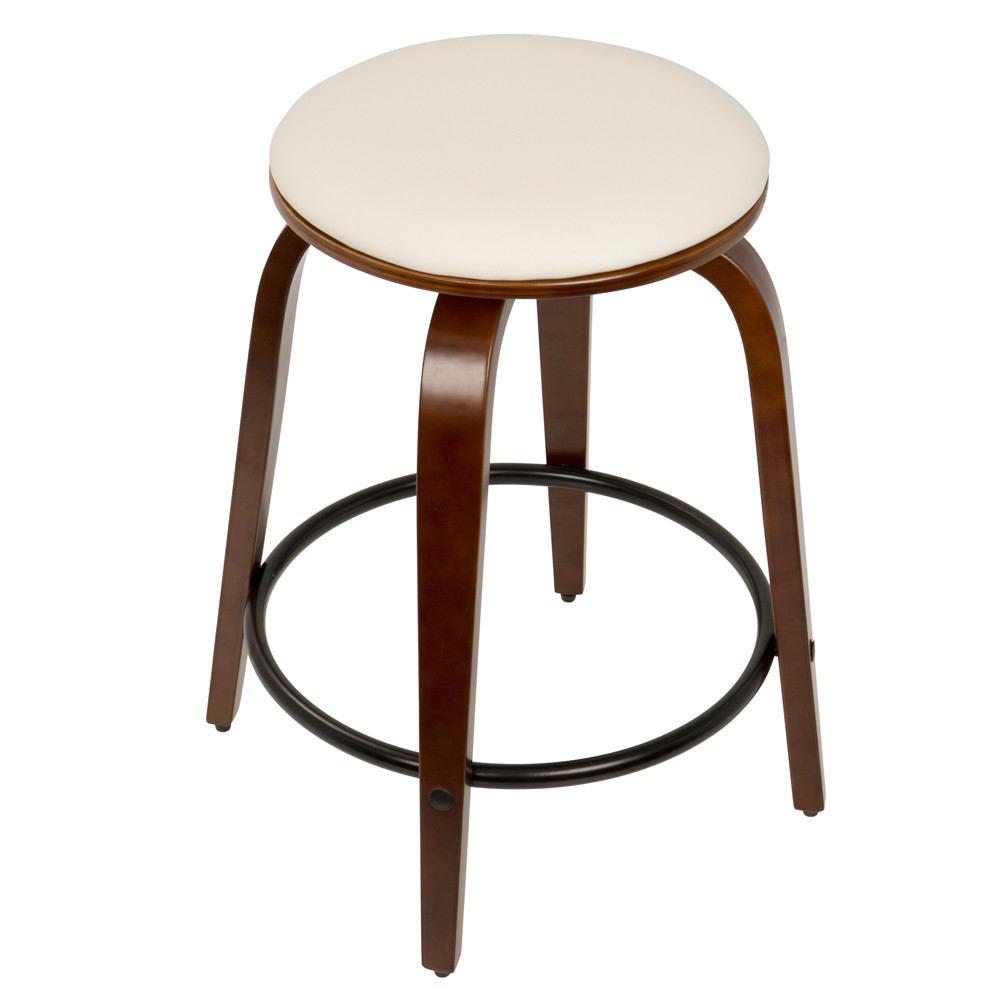 LumiSource Porto Counter Stools with Swivel - Set Of 2