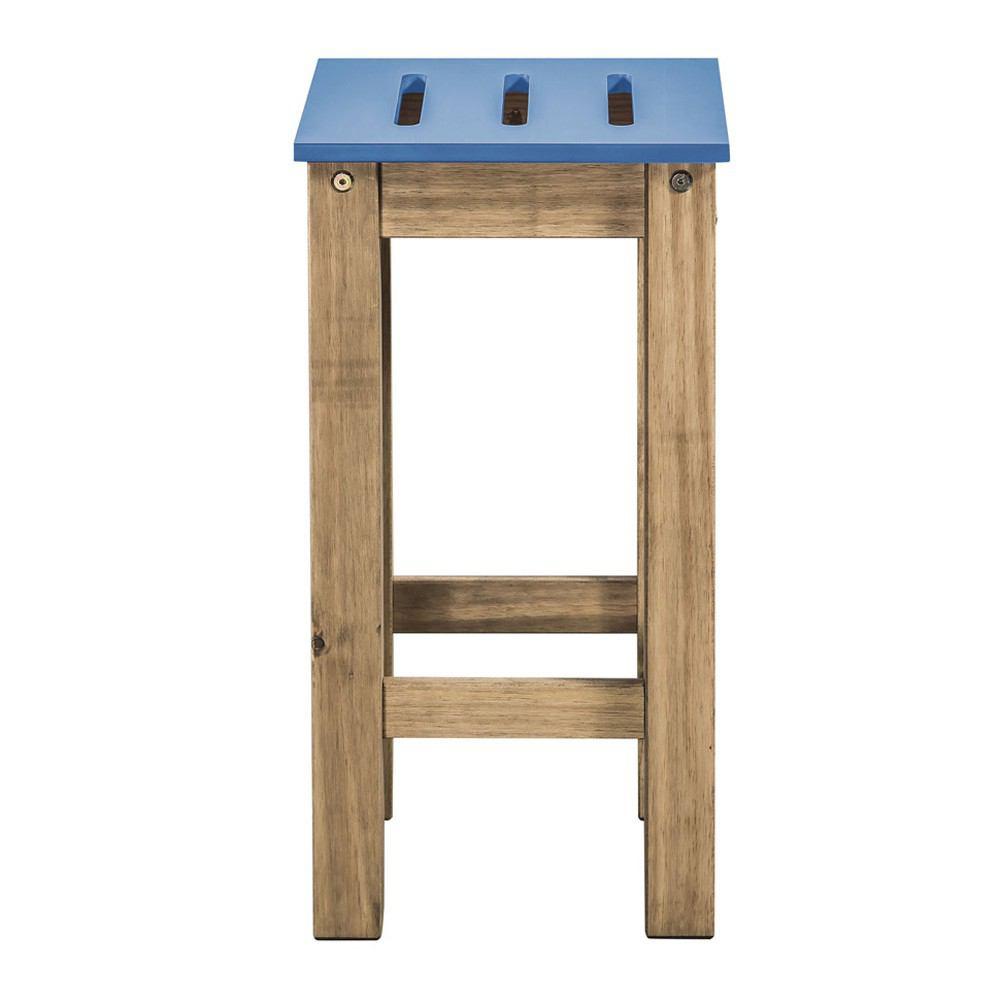 Manhattan Comfort Mid- Century Modern 2-Piece Stillwell 24.8" Tall Barstool