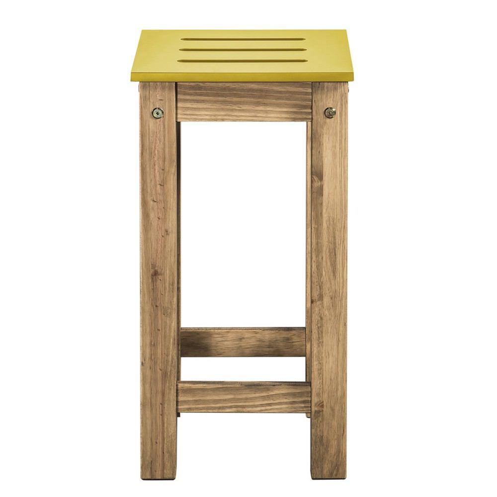 Manhattan Comfort Mid- Century Modern 2-Piece Stillwell 24.8" Tall Barstool