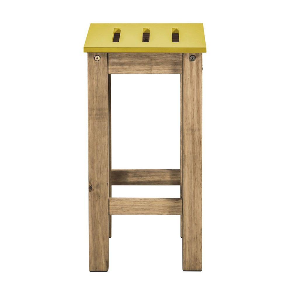 Manhattan Comfort Mid- Century Modern 2-Piece Stillwell 24.8" Tall Barstool