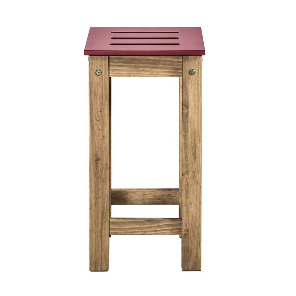 Manhattan Comfort Mid- Century Modern 2-Piece Stillwell 24.8" Tall Barstool