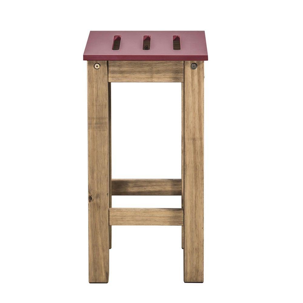 Manhattan Comfort Mid- Century Modern 2-Piece Stillwell 24.8" Tall Barstool