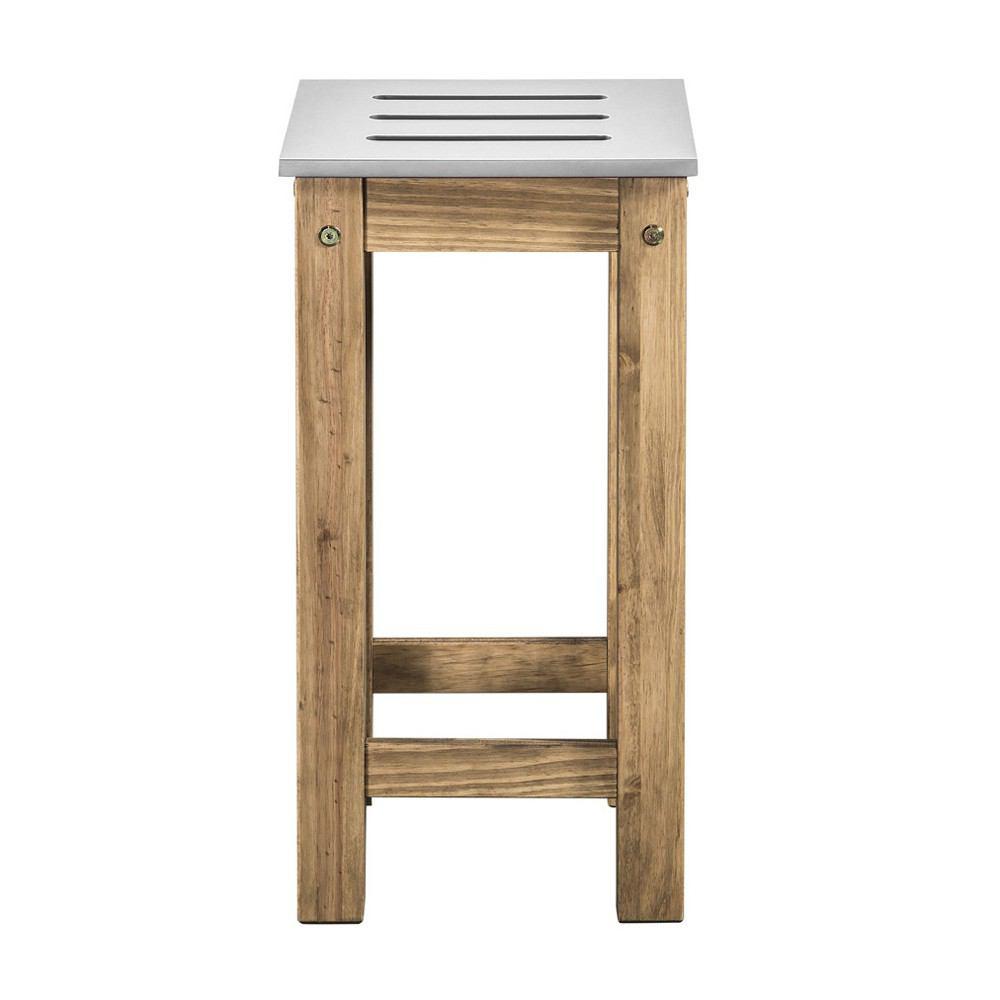 Manhattan Comfort Mid- Century Modern 2-Piece Stillwell 24.8" Tall Barstool
