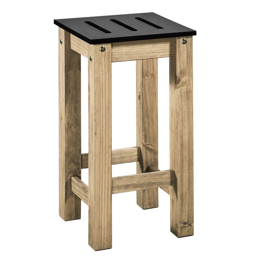 Manhattan Comfort Mid- Century Modern 2-Piece Stillwell 24.8" Tall Barstool