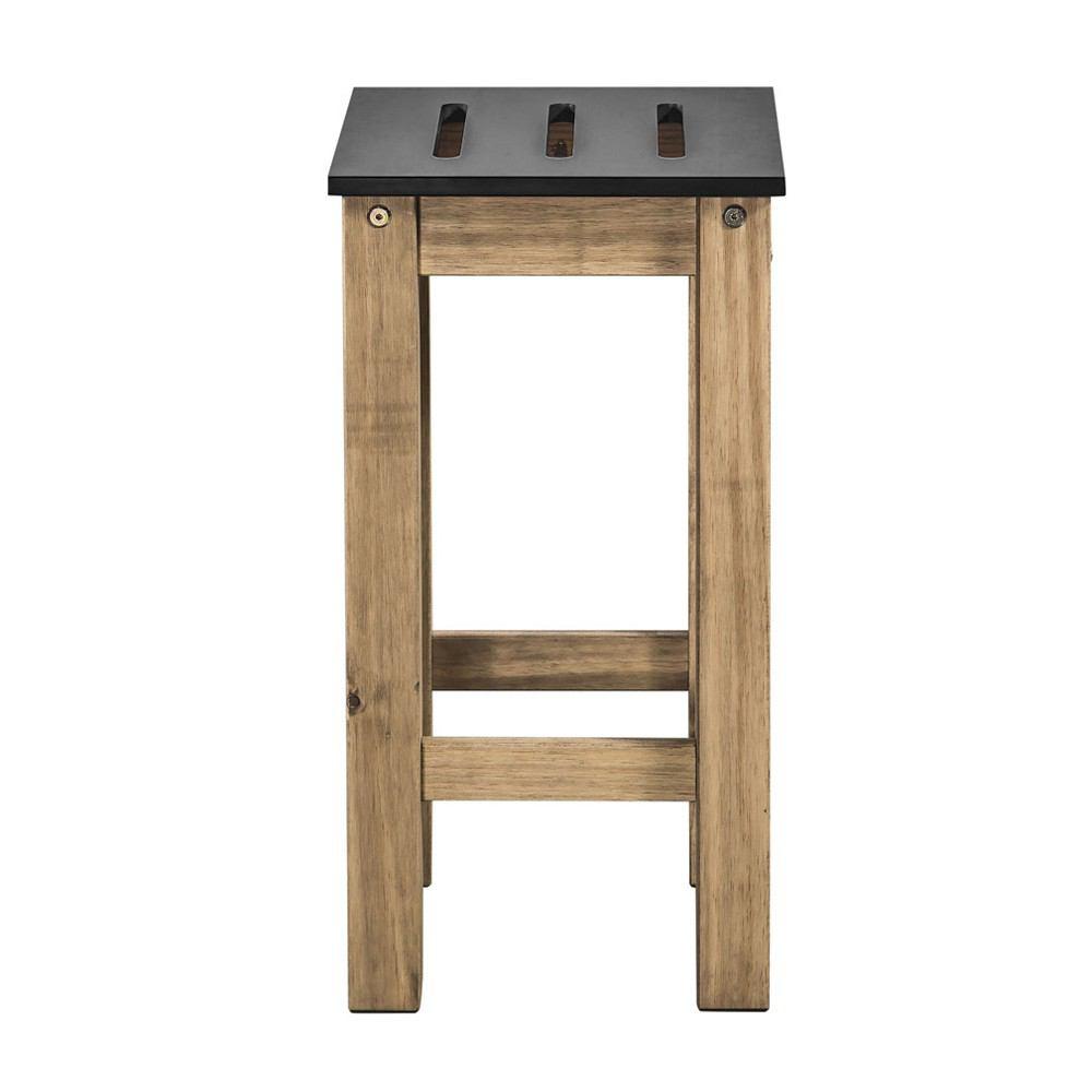 Manhattan Comfort Mid- Century Modern 2-Piece Stillwell 24.8" Tall Barstool