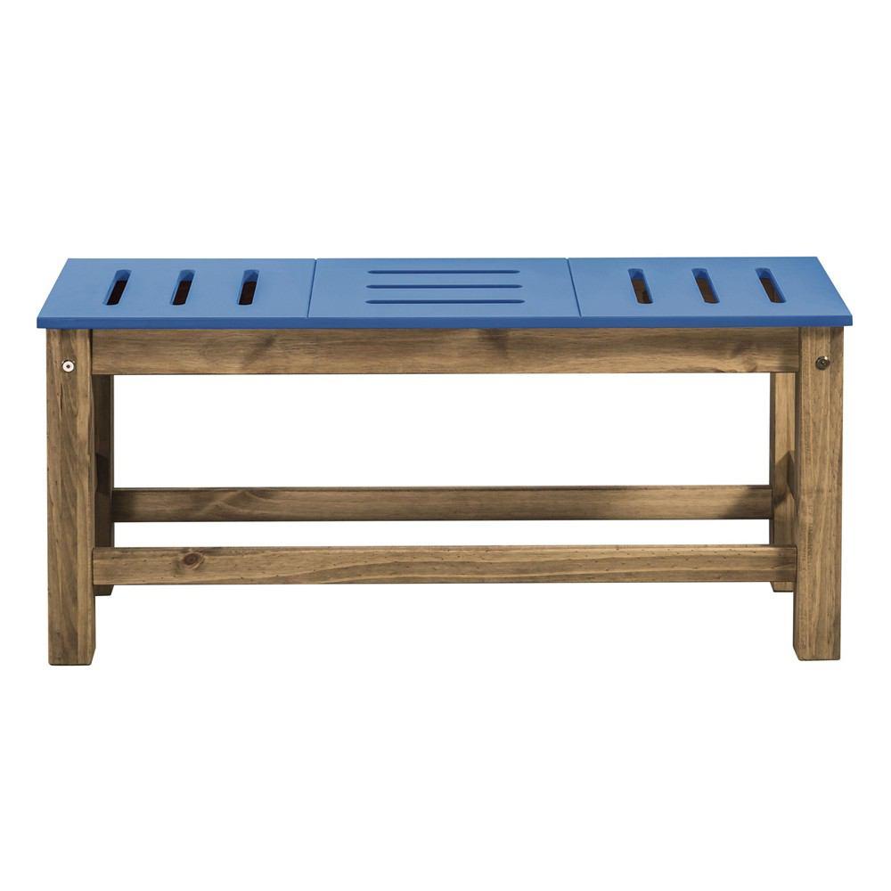 Manhattan Comfort Mid- Century Modern 2-Piece Stillwell 37.8" Bench