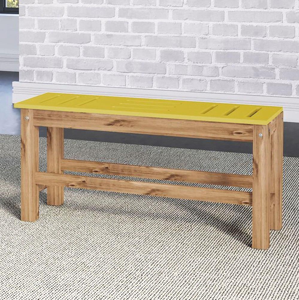 Manhattan Comfort Mid- Century Modern 2-Piece Stillwell 37.8" Bench
