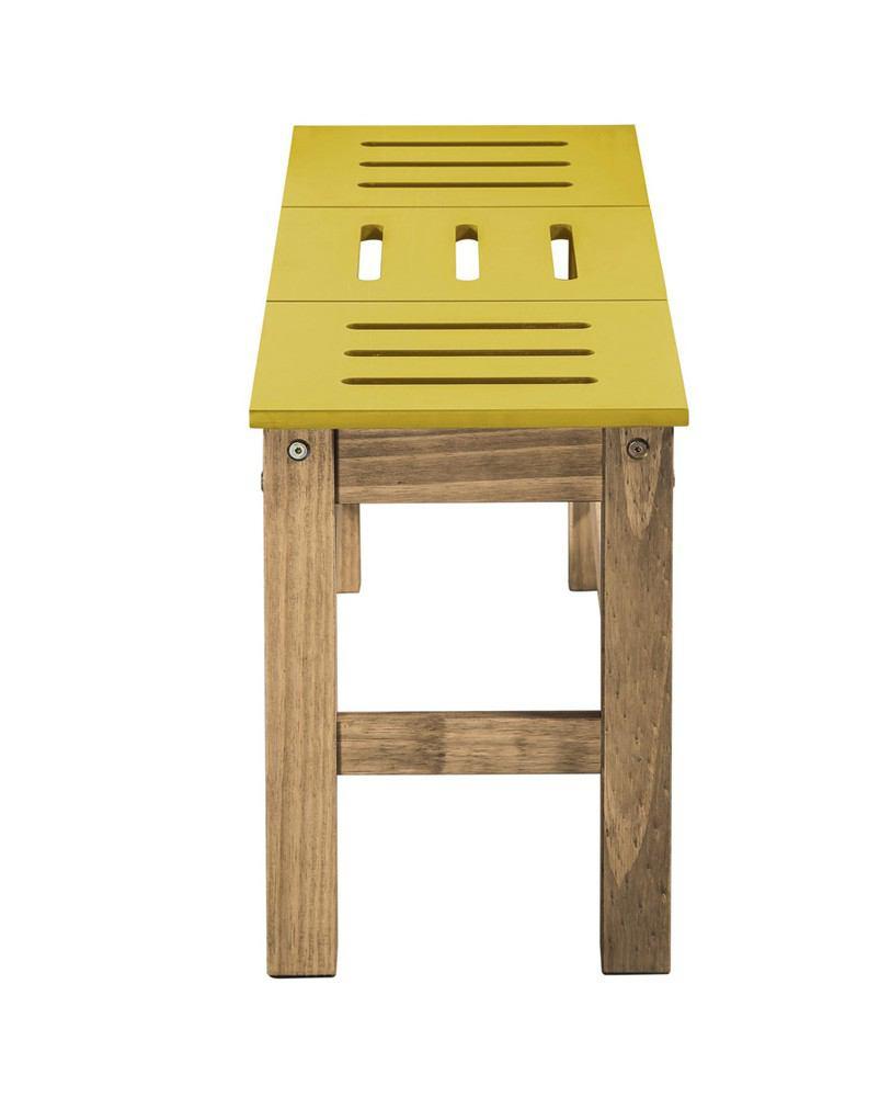 Manhattan Comfort Mid- Century Modern 2-Piece Stillwell 37.8" Bench