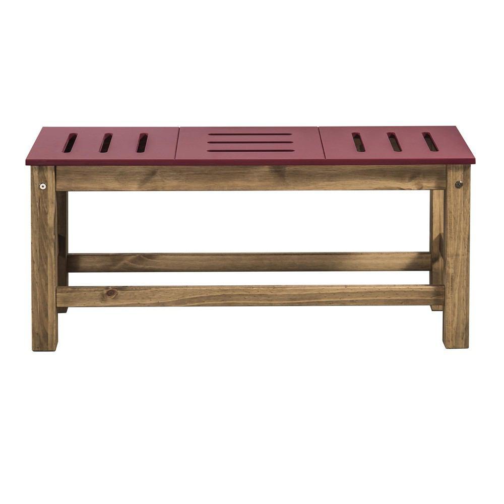 Manhattan Comfort Mid- Century Modern 2-Piece Stillwell 37.8" Bench