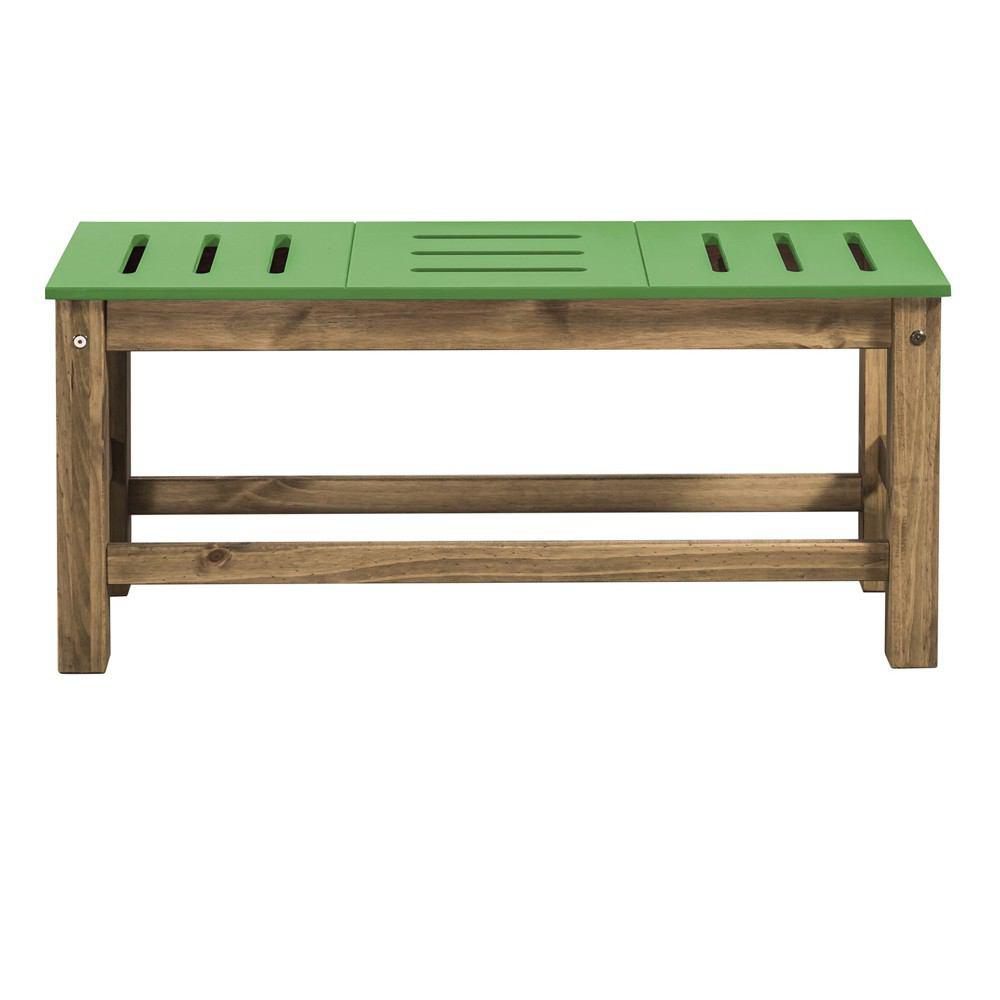 Manhattan Comfort Mid- Century Modern 2-Piece Stillwell 37.8" Bench