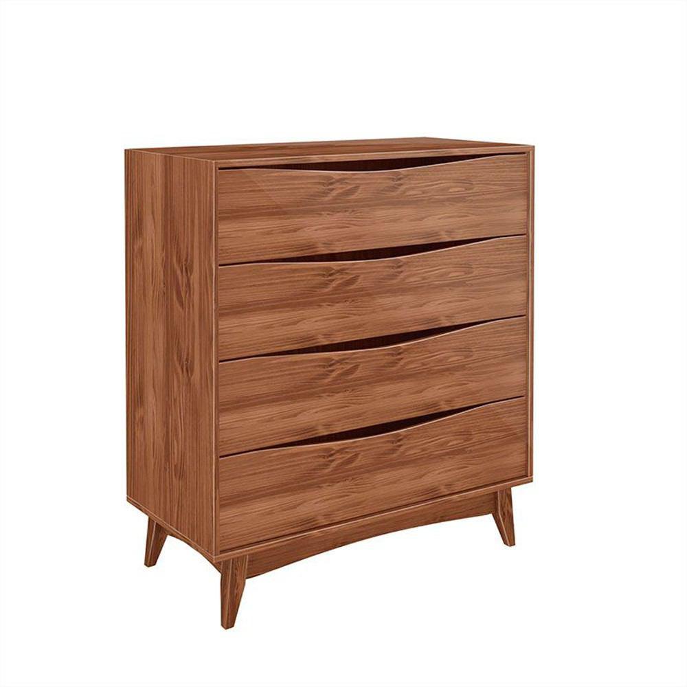 Manhattan Comfort Modern Rustic 4-Drawer Hamilton 35.03" Wide Dresser