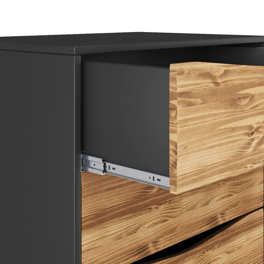 Manhattan Comfort Modern Rustic 4-Drawer Hamilton 35.03" Wide Dresser