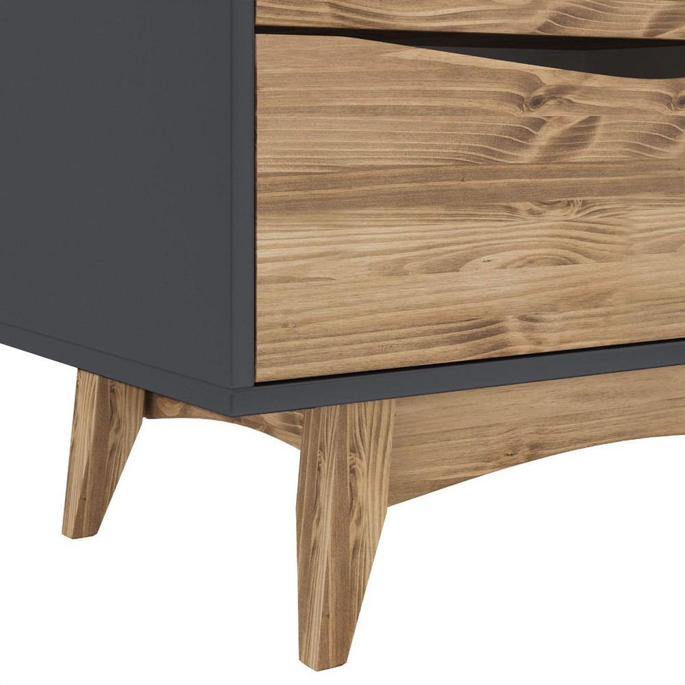 Manhattan Comfort Modern Rustic 4-Drawer Hamilton 35.03" Wide Dresser